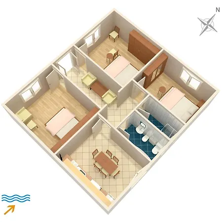 Family Friendly Seaside - Donja, Rab - 2020 Lägenhet Supetarska Draga